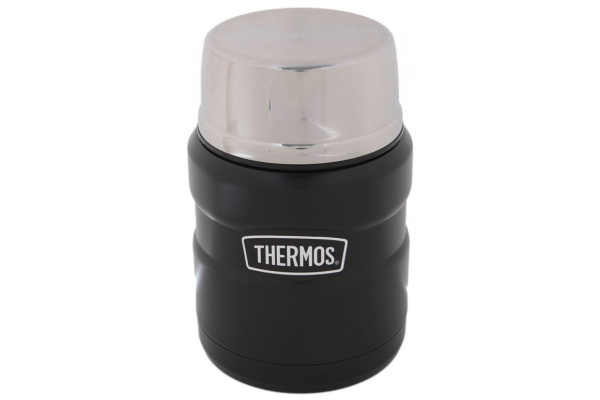 Термос THERMOS SK3000 BK с ложкой, 0,47л/+9h/-14h стальная колба (стальная колба; 0.47л; 9h/14h)